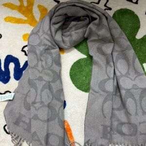 Coach gray scarf